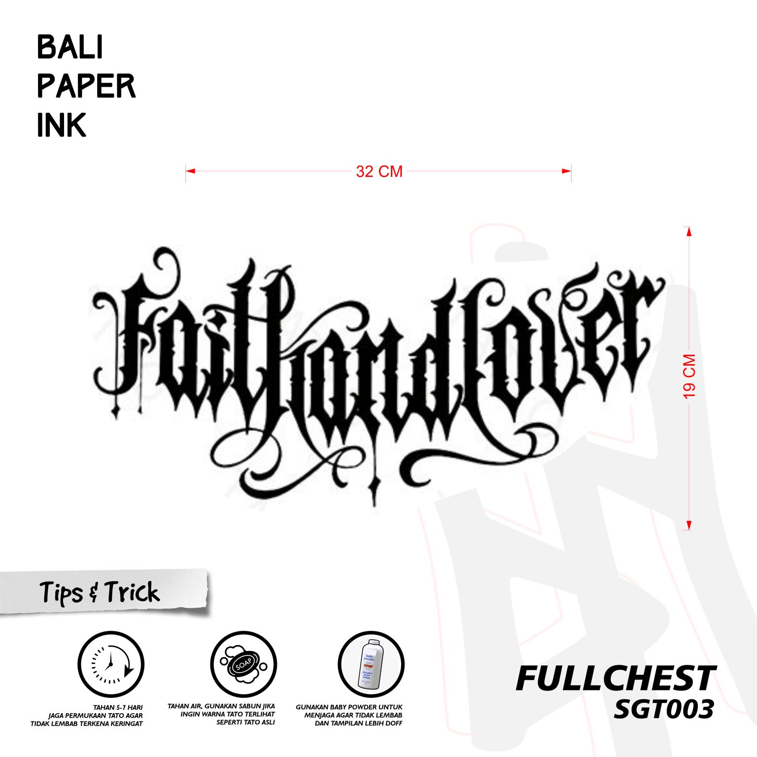 Sgt003 full dada tato by bali paper ink balipaperink